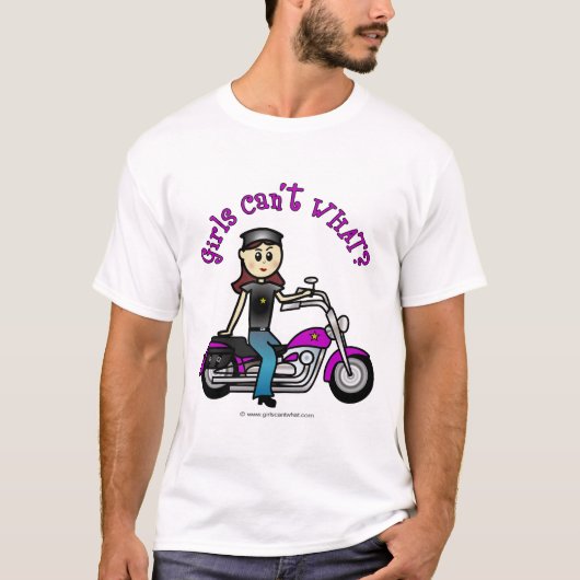 Light Biker Girl T-shirt (Voorkant)