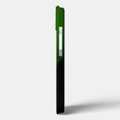 LIGHT BIRD, BLACK BRIGHT GREEN ABSTRACT MONOGRAM Case-Mate iPhone CASE (Achterkant / Links)