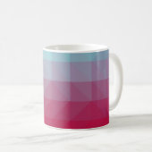 Light BLUE abstract mosaic pattern. Colorful abstr Koffiemok (Voorkant rechts)