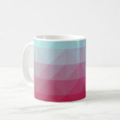 Light BLUE abstract mosaic pattern. Colorful abstr Koffiemok (Voorkant links)
