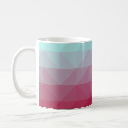 Light BLUE abstract mosaic pattern. Colorful abstr Koffiemok (Links)