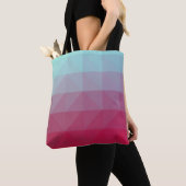 Light BLUE abstract mosaic pattern. Colorful abstr Tote Bag (Dichtbij)
