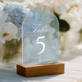 Light Blue Acrylic Wedding Table Number Acryl Uitnodigingen