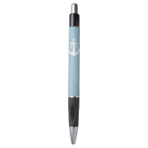 Light Blue Anchor Monogrammed Pen