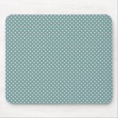 Light Blue and White Polka Dots Pattern Mousepad Muismat (Voorkant)