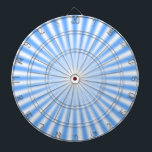 Light Blue and White Rays Dart Board Dartbord<br><div class="desc">Light Blue and White Rays Dart Board.</div>