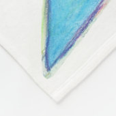 Light Blue Awareness Ribbon Hope Cure Blanket Fleece Deken (Hoek)