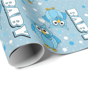 Light Blue Baby Polka Dot Ownership Cadeaupapier