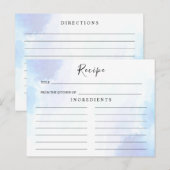Light Blue, Beach Wedding Recipcard Briefkaart (Voorkant / Achterkant)