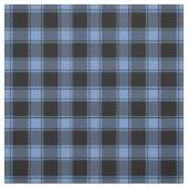 Light Blue & Black Buffalo Plaid Stof (Swatch)