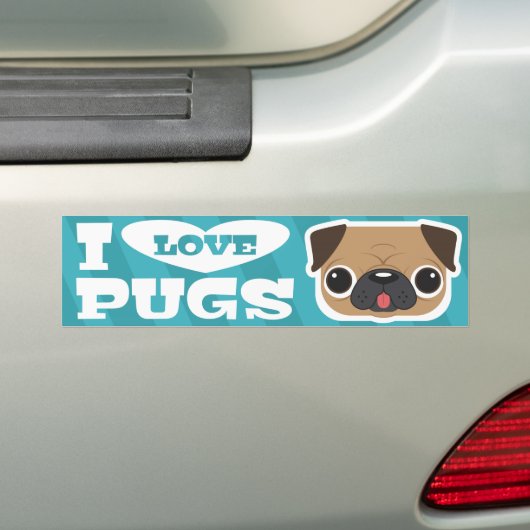 Light Blue Blauwgroen I-LIVE POGS bumpersticker (Op auto)