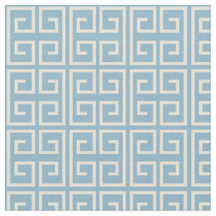 Light Blue Block Patroon Stof