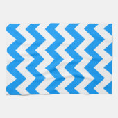 Light Blue Bold Chevron Theedoek (Horizontaal)
