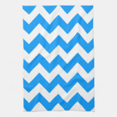 Light Blue Bold Chevron Theedoek (Verticaal)