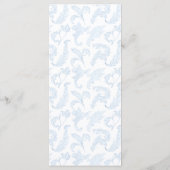 Light Blue Bow Coquette Baby Boy Shower Menu (Achterkant)