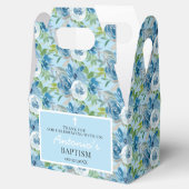 Light Blue Boy Baptisme Favor Box Bedankdoosjes (Geopend)