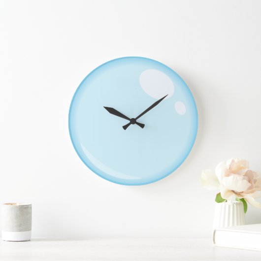 Light Blue Bubble Bathroom Wall Clock Grote Klok (Huis)