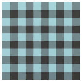 Light Blue Buffalo Check Pset Stof