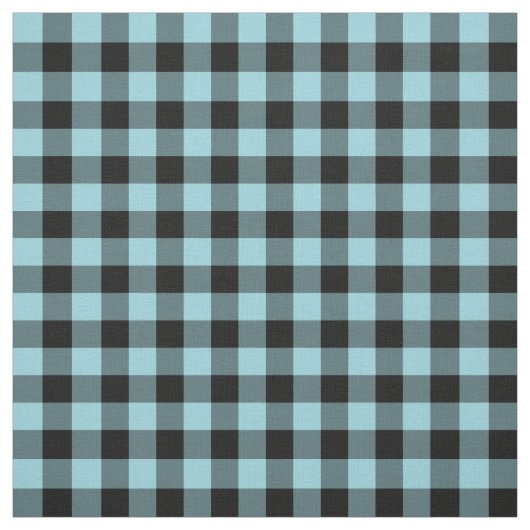 Light Blue Buffalo Check Pset Stof (Swatch)