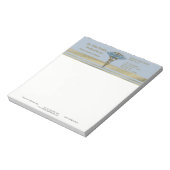 Light Blue Caduceus Medical Faux Gold Foil Stripes Notitieblok (Linkerzijde)