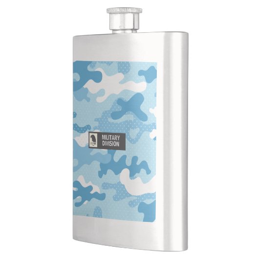 Light Blue Camouflage Pattern Military  Flacon (Links)