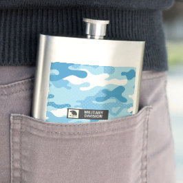 Light Blue Camouflage Pattern Military  Flacon