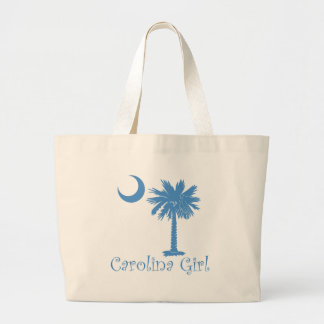 Light Blue Carolina Girl Palmetto Grote Tote Bag