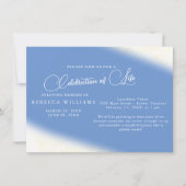 Light Blue Celebration of Life Invitations Kaart (Voorkant)