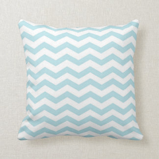 Light Blue Chevron Pillow Kussen