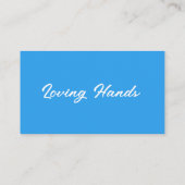 Light Blue Cleaning Service-Visitekaartje Visitekaartje (Achterkant)