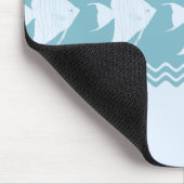 Light Blue Coastal Angelfish Stripes Muismat (Hoek)