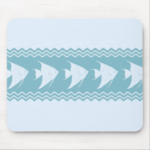 Light Blue Coastal Angelfish Stripes Muismat