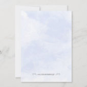 Light Blue Confetti Birthday Invitation Kaart (Achterkant)