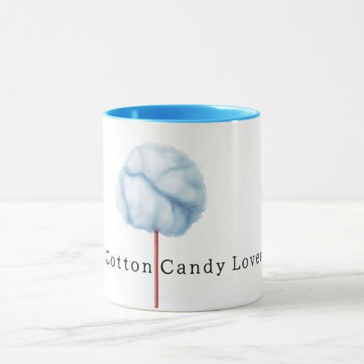 Light Blue Cotton Candy  Mok (Midden)