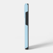 Light Blue Courage Bijbel Verse Custom Name Simple iPhone Hoesje (Linkerkant)