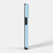 Light Blue Courage Bijbel Verse Custom Name Simple iPhone Hoesje (Rechterkant)