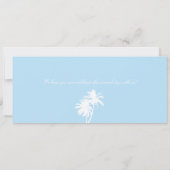 Light Blue Cream Weduwen aan boord pas op Curacao Save The Date (Achterkant)
