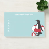Light Blue Cute Cartoon Penguin Kinderen om lijst  Post-it® Notes (Kantoor)