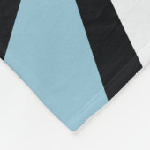 Light Blue Cute Penguin Nursery Personalized Fleece Deken (Hoek)