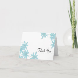 Light Blue Daisies Bridesmaid Bedankt