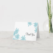Light Blue Daisies Bridesmaid Bedankt (Voorkant)