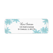Light Blue Daisies op White Etiket (Voorkant)