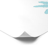 Light Blue Daisies Poster (Hoek)