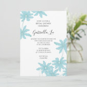 Light Blue Daisies Vrijgezellenfeest Kaart (Staand voorkant)