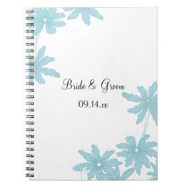 Light Blue Daisies Wedding Notitieboek