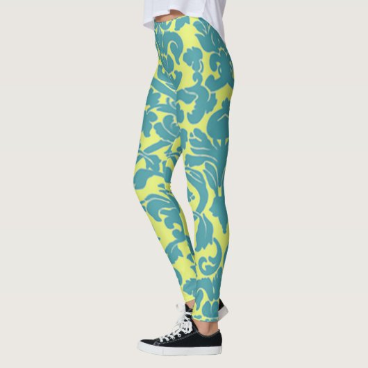 Light Blue Damask Leggings (Links)