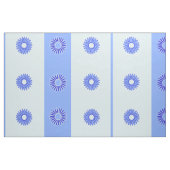 Light Blue Dark Blue Flowers Patroon Stof (Fat Quarter)