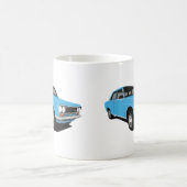 Light blue Datsun Bluebird 1600 (510), twee beelde Koffiemok (Center)