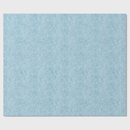 Light Blue Denim Texture Cadeaupapier (Vlak)
