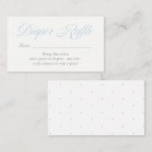 Light Blue Diamonds Diaper Kaart Raffle (Voorkant / Achterkant)